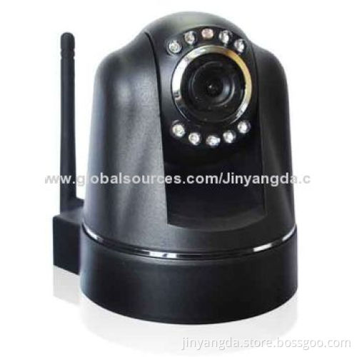 CMOS IR Security Wireless IP Camera with Two-way Audio, Free P2P Plug-and-play Function